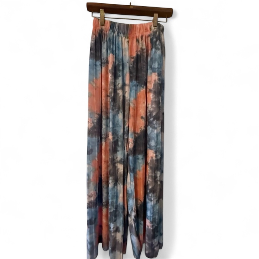 NWOT Tie Dye One Side Pants / Elastic waist / Loose fitting